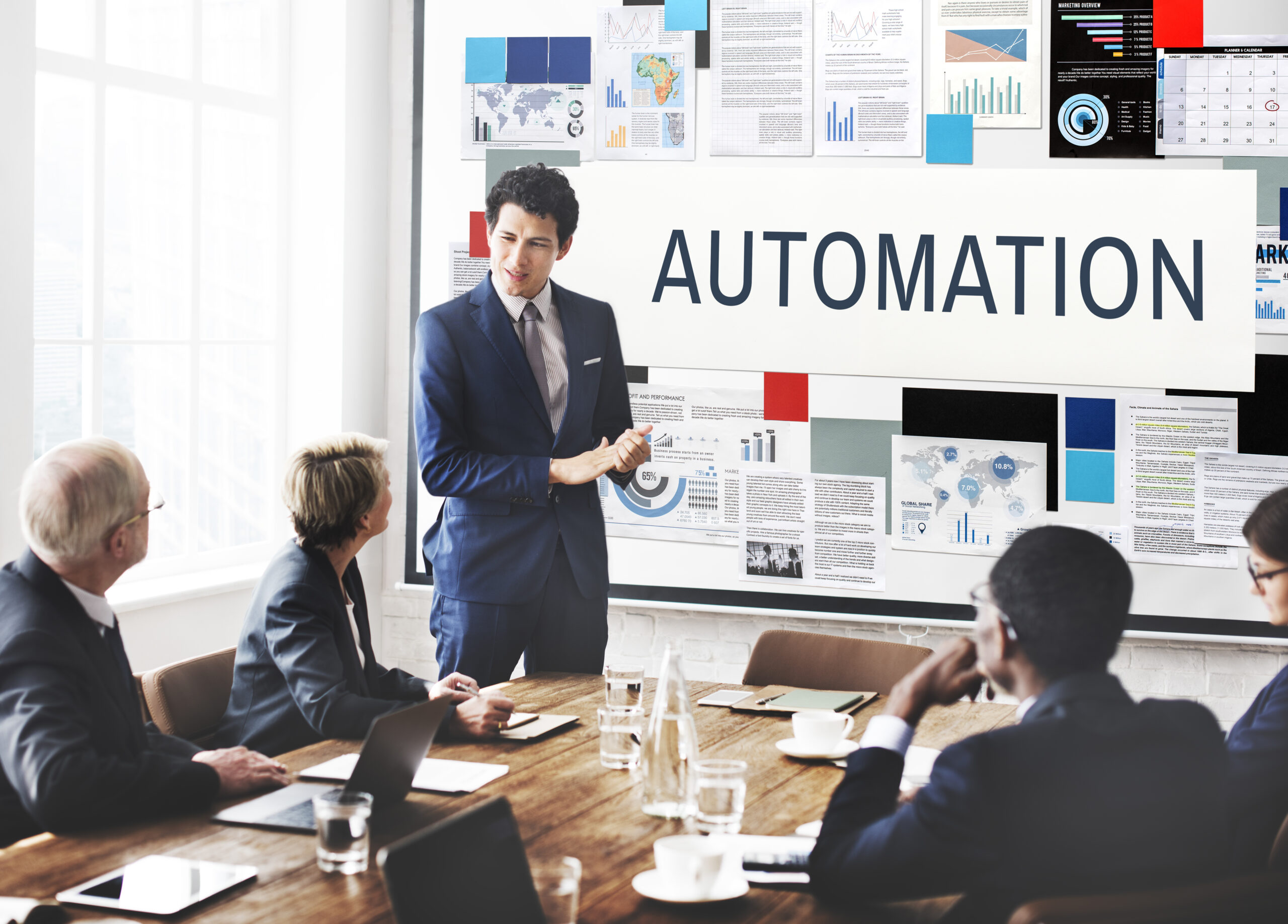 Automation Production System Operation Precess Concept Sales Automation Services